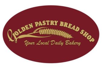 Golden pastry bread shop